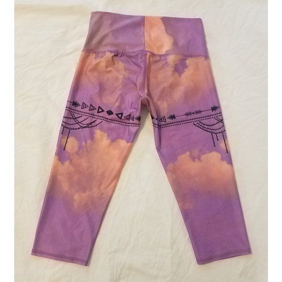 Teeki purple haze crop capri legging hot pant - Picture 4 of 5